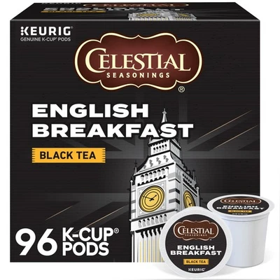 Celestial Seasonings English Breakfast Tea, Keurig K-Cup Pod, 96 Count - Image 1 of 4