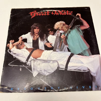 GREAT WHITE Recovery: Live! Vinyl Record Album LP US Enigma 1987 Rock Pop Music - Image 1 of 4