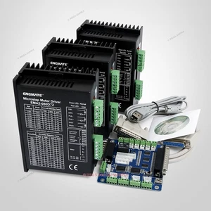 CNC Kit 3 Achsen Controller Platine & ENGMATE Schrittmotor Treiber EMA2-080D72 - Picture 1 of 10