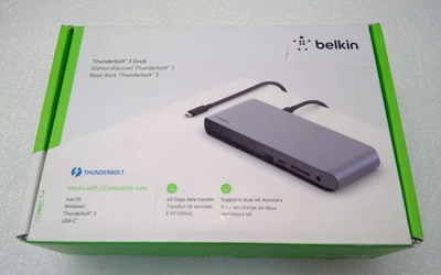 OPEN BOX Belkin Thunderbolt 3 Dock-Pro F4U097 | USB 3.0 | DisplayPort - Image 1 of 4