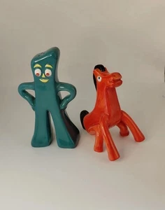 Vintage Gumby & Pokey Salt and Pepper Shakers - Picture 1 of 3