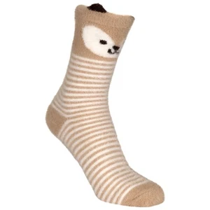 Trespass Kids Socks Casual Breathable Moisture Control Ribbed Cuff Cosy Animal - Picture 1 of 13