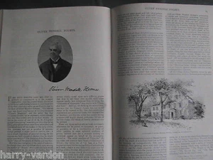 Oliver Wendell Holmes Author Poet Massachusetts Antique Victorian Article 1895  - Picture 1 of 4