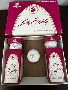 Pelotas de golf Ram Lady Eighty vintage nuevas en caja damas 2 mangas y 1 sueltas - Imagen 1 de 10