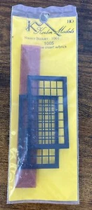 Korber Models 1005 HO Scale Master Builder 1001 Window Insert w/Brick  - Picture 1 of 2