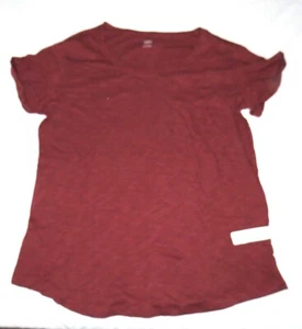 Camiseta Ana Manga Corta Bolsillo Algodón Polvoriento Borgoña Talla L Nueva con Etiquetas - Imagen 1 de 4