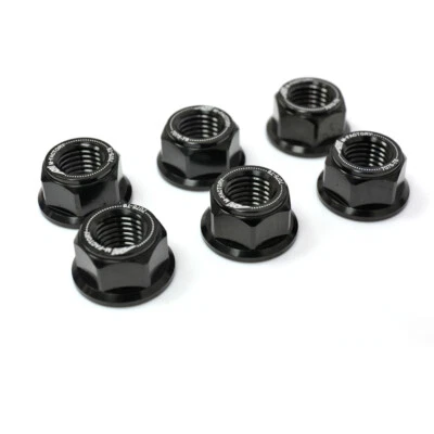 Black CNC Racing Rear Sprocket Nuts For Kawasaki Vulcan S 650 EN 650 15-24 23 22 - Изображение 1 из 4