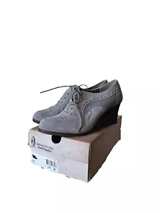 Hush Puppies Nineteen Fifty Eight Tyro Womens Boots Sz US 10W Grey Wedge Booties - Picture 1 of 16