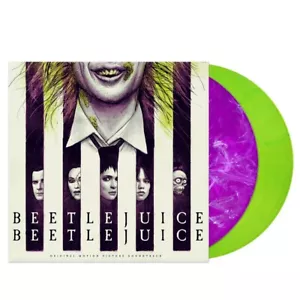 Beetlejuice Motion Picture Sdtk 2LP (Purple/White Smoke Fluorescent Green Vinyl) - Picture 1 of 6
