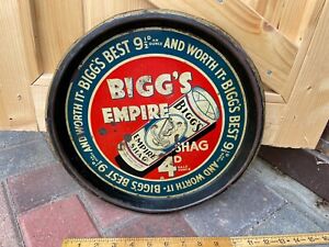 Bigg's Empire Tobacco Pack Tin Advertising Beer Pub Tray c1935 (ITC)