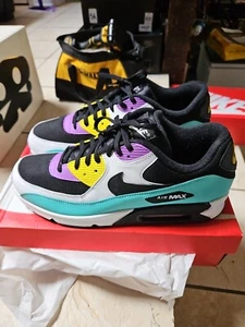Talla 13 - Nike Air Max 90 Essential Negro Violeta Brillante - Imagen 1 de 5