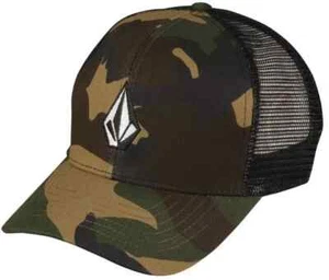 Volcom Hat Full Stone Cheese Snapback Cap Camoflage Camo Meshback Adjustable NEW - Picture 1 of 6