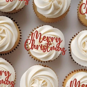 Christmas Cake Topper Merry Christmas Party Decorations Xmas Cake Topper Gifts - Picture 1 of 3