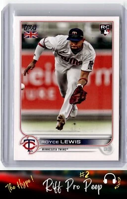 2022 Topps UK Edition Royce Lewis Rookie RC Minnesota Twins #137 - Image 1 of 2