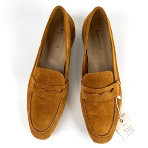 Mocassini driver Lamica Zuena donna taglia 39 pelle marrone classico preppy Italia - Foto 1 di 9