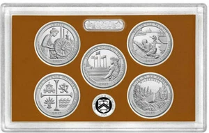 2019 S Clad Proof America The Beautiful Quarter Set No Box or Coa  - Picture 1 of 2