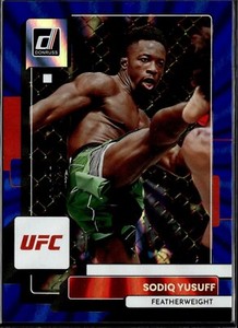 2023 Panini UFC Donruss Blue Laser Prizm /49 Sodiq Yusuff