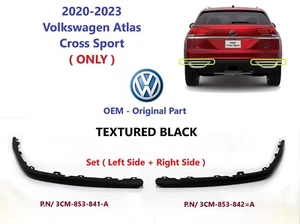 2020-2023 VW Atlas Cross Sport Rear Left + Right Bumper Molding Corner Trim OEM - Picture 1 of 15