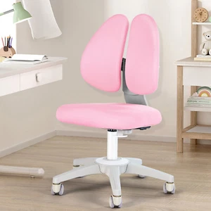 COSVALVE Armless Kids Student Chairs Adjustable Ergonomic 360° Swivel Pink/Blue - Picture 1 of 26
