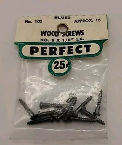 Perfekte 2X1/2" Lg Holzschrauben Vintage Hardware Control Line RC 102 - Bild 1 von 1