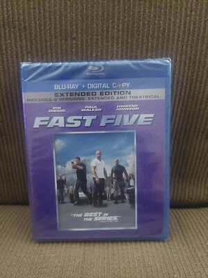 Fast Five DVD extended edition 2011 Disc & Case BRAND NEW IN FACTORY SHRINK WRAP - Image 1 of 2