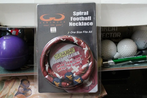 GAMEWEAR SPRIAL FOOTBALL NECKLACE WEST VIRGINIA Cover