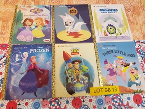DISNEY - GOLDEN BOOKS - LOT OF 6 HARDCOVER BOOKS - LOT 13 - SEE PHOTOS - - Picture 1 of 2
