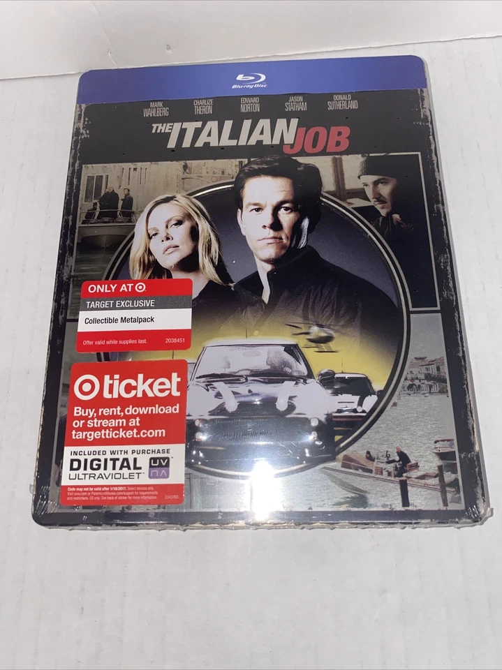 The Italian Job Steelbook Limited Blu-ray Digital UV Mark Wahlberg