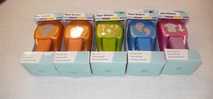 Paper Shapers Five Large 5.5 In. Punches Arrows Baloon Punctuation Cupcake Drops - Picture 1 of 4