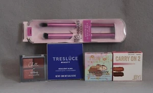 Bundle of 4 Eyeshadow Quads Duos Warm Copper Metallic Matte Vegan Clean NEW NIB - Picture 1 of 23