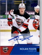 2021-22 Upper Deck AHL Autographs #14 Nolan Foote Auto - NM-MT