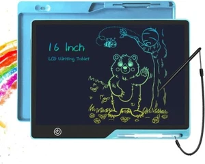 Bimver 16" LCD Colourful Rechargeable & Longlasting Writing Tablet Board - BLUE - Picture 1 of 7