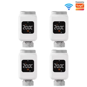 Tuya Smart Wifi Thermostatic Radiator Valve TRV Programmable APP Remote Temperat - Picture 1 of 12