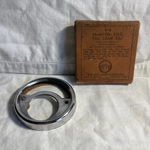 Vintage K-D Lamp Co Auto Rückleuchte Chromrand Model No 214-D Neu in OVP - Bild 1 von 9