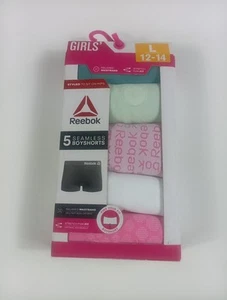 Reebok Girls Seamless Stretch Boyshort Panties Underwear Sz Large 12-14 5 Pairs - Picture 1 of 3