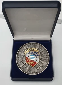 MEDAILLE DE TABLE MILITAIRE - C.D.S. N 3 DRAGO RENNES DANS SON ECRIN - Foto 1 di 3