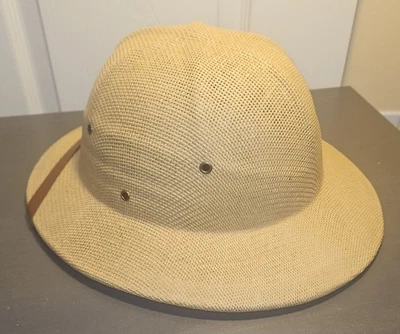 Gorro de safari hecho a mano Dorfman Pacific gorra Toyo paja Foto 1 de 4