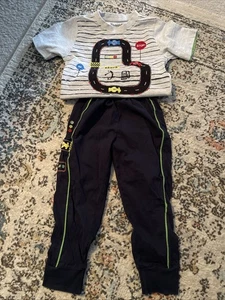 Kinder EL Naggar Rennbahn Kurzarm Pyjama Set Größe 3 sehr schön!!! - Bild 1 von 7
