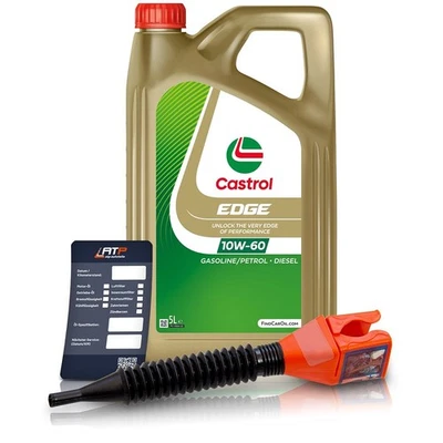5 L CASTROL EDGE FLUID TITANIUM SUPERCAR 10W-60 HUILE MOTEUR API SN/CF - Photo 1/4