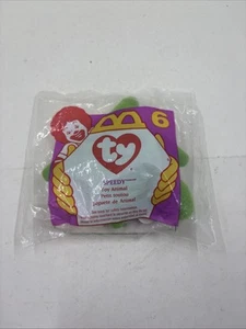 Figura de peluche McDonald's Happy Meal TY Speedy Beanie Baby #6 1996 NUEVO SELLADO - Imagen 1 de 4