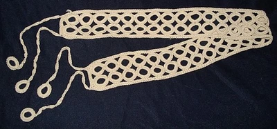 Vintage Handmade MACRAME BELT - Image 1 of 2