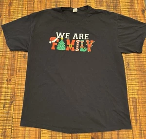 We Are Family Christmas Xmas T-Shirt schwarz XL - Bild 1 von 9