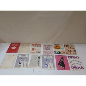 Vintage Beginner Piano Sheet Music Lot - Thompson, Gillock, & More - 12 Pieces - Picture 1 of 4
