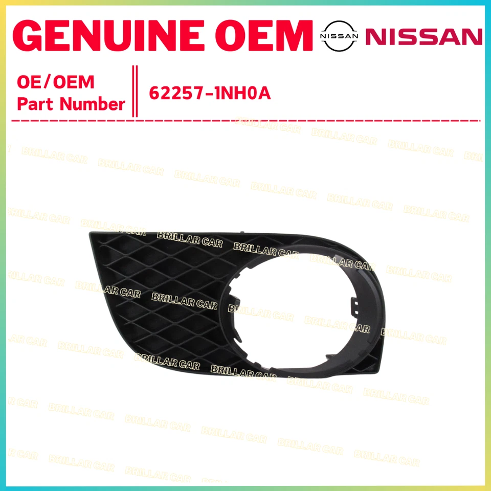 Panel de ajuste de faros antiniebla originales Nissan G37 G25 Sport Sedán DRIVERS 62257-1NH0A OEM Foto 1 de 1