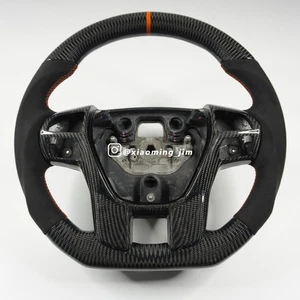 Real Carbon Fiber Alcantara Steering Wheel for Ford Ford Ranger Everest - Picture 1 of 8