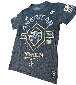 Camisa para hombre American Fighter talla M azul entrenamiento de vuelo - Imagen 1 de 5
