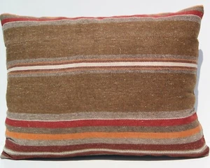 rug pillow turquoise wall art pillow case handmade pillow from Turkey 24"x18" - Imagen 1 de 3