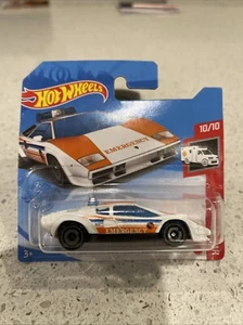 Hot Wheels TH Lamborghini Countach Police Car Treasure Hunt 2021 Short Card - Bild 1 von 7