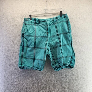 Pantalones cortos de GNL para hombre 34 verdes raíces de carga a cuadros + bolsillos con cremallera de equipo coloridos - Imagen 1 de 13