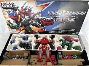 Power Rangers Dino Fury Zord Link Combining Megazord INCOMPLETE WITH Broken Stud - Picture 1 of 14
